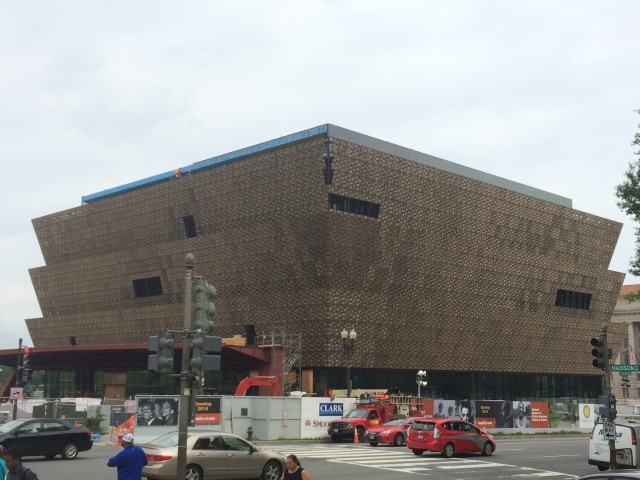 Smithsonian Museum of African American History and Culture by David Adjaye and FAB, nearing completion