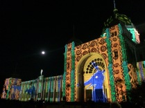Royal Exhibition Building illuminated 1
